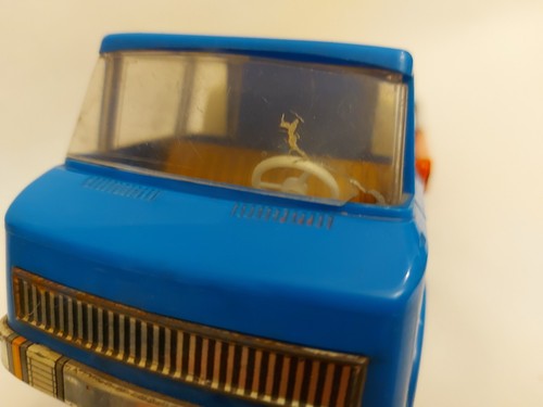 Vintage MSB Oil Service Plastic & Tin Friction Truck Toy Germany DDR 70s - Picture 5 of 16
