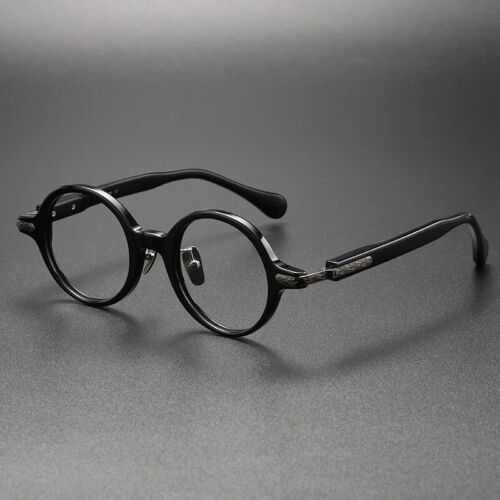 Round Acetate Eyeglasses Frames Men Myopia Glasses Frame Women - Picture 9 of 26