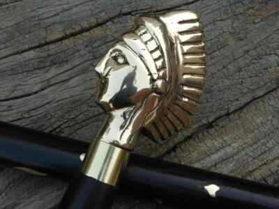 Antik Stil Viktorianischer Gehstock Holz Gehstock Vintage Stamm Dame Griff Gif
