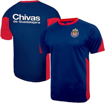 Men Chivas De Guadalajara Soccer Poly Shirt Jersey -05 XL