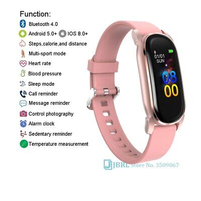 Reloj Digital De Temperatura Para Mujer Deportivo Electrónico Pulsera  Bluetooth