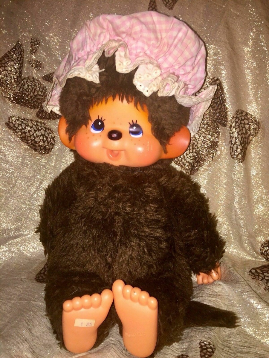 Original Sekiguchi 1974 MONCHHICHI XL Figur Monchichi **45 cm