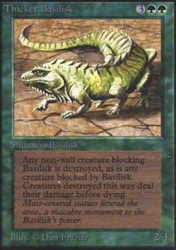 MTG magic cards 1x Thicket Basilisk Unlimited Light Play, English