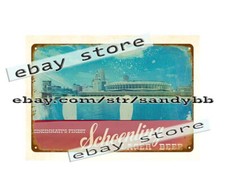 rusticbar BEER metal tin sign living room decorating ideas