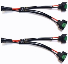 Splitter Wire P C H11 Two Harness Fog Light Replace Female Bulb Socket Connector