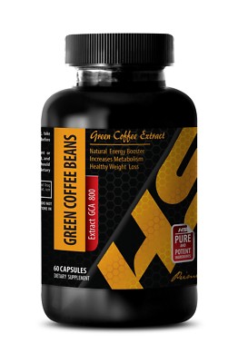 full body detox - GREEN COFFEE EXTRACT GCA 800mg - green coffee beans - 1 Bottle