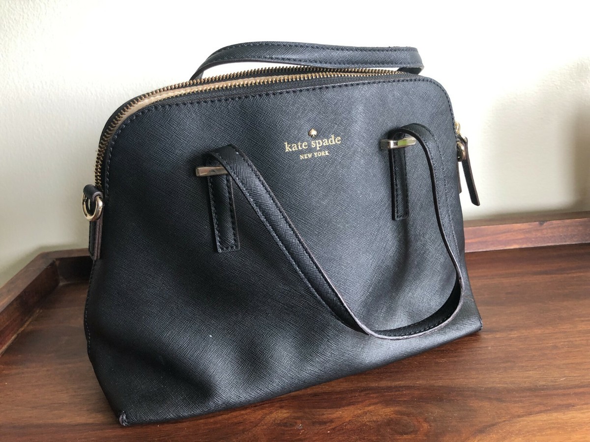 Kate Spade Black Leather Satchel Lightly Used | eBay display picture 3