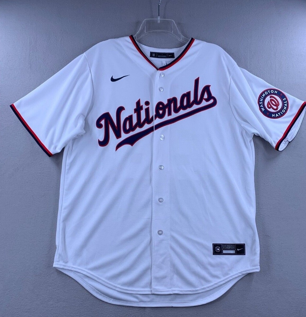 ソト 22 ワシントン・ナショナルズ ユニフォーム オーセンティック Majestic MLB Washington Nationals #22 Soto Men's Button