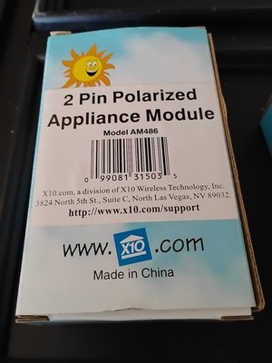 Two Pin Polarized Appliance Module X10 Wireless Technology