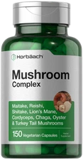 Mushroom Complex Supplement | 150 Capsules | 8 Mushroom Blend | by Carlyle 