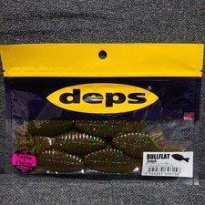 Deps Blue Flat 3inch Soft Plastic Lure Unused Fishing Bait