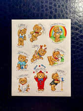 Vintage 80  s Hallmark Teddy Bear Stickers