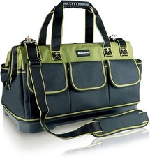 20 Inch Heavy Duty Tool Bag with Waterproof Molded Base Large Organizer for
