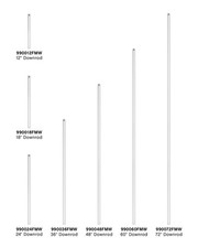 Hinkley Lighting 990012F 12"L Downrod for Hinkley Ceiling Fans - White