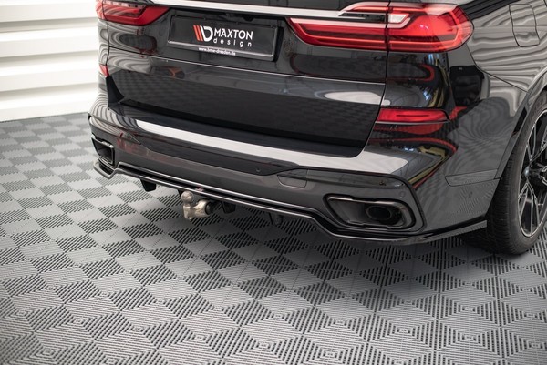Maxton Design Diffusor Heckansatz Passend FüR Bmw X7 M-Paket G07 Schwarz Hochgla-image