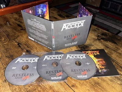 Accept -Restless and Live 2015(2 CD + DVD Set, 2017) German Heavy Metal
