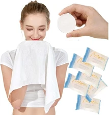 Premium Extra Large and Thick (23.6" X 11.8") Pure Cotton Disposable Washcloths,