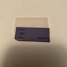 Sony Memory Stick 64MB MSA-64A Original Vintage Flash Storage Card Made in Japan
