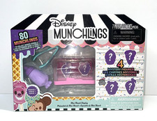 Disney Munchlings Mini Munch Pink Display SERIES 1 w/Scented 4 Figures 7pc New