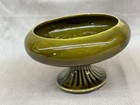 Floraline McCoy USA 430 Green Pottery Bowl Compote Dish good Condition — photo 1