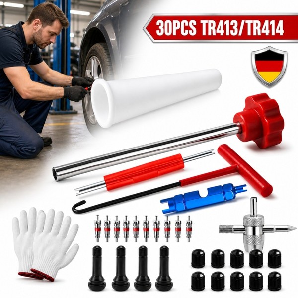 Reifenventil Werkzeug Ventilschaft 30Tlg TR413 TR414 Reifenabnehmen Motorrad-image