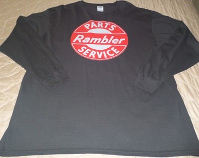 American Motors Corporation Rambler Parts and Service Long Sleeve XL Black NEW
