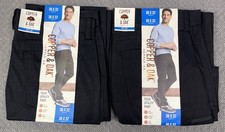 Copper Oak Lot of 2 Black 36x32 Tech Pants w/ Zippered Side Pocket NWT