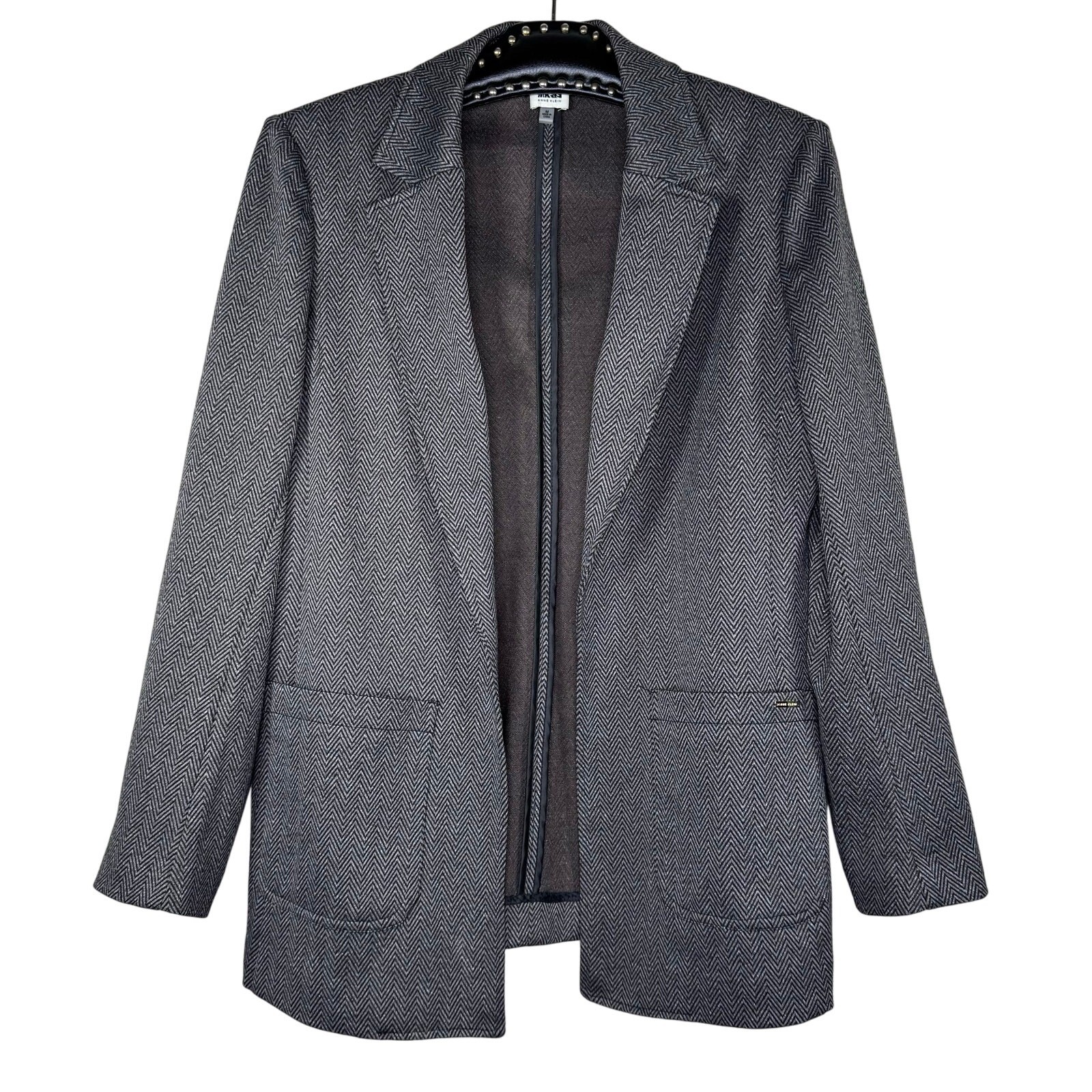 Anne Klein Herringbone Open Front Patch Pockets N… - image 15