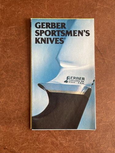 Vintage Gerber Sportsman’s Knives Brochure Catalog Portland OR USA 1970s