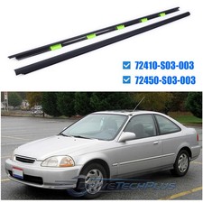 For Honda Civic1996-2000 Door Window Weather Molding Trims Right Left Set