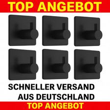 6x Selbstklebende Handtuchhaken Edelstahl 304...