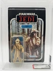 Vintage 1983 Kenner Star Wars Logray ROTJ 65 Cardback AFA 75+ Y-EX+/NM