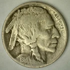 1914 Buffalo Indian Head Nickel Very Good Circulated Condition US Type Coin 5c