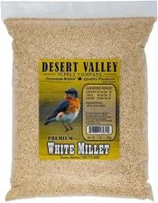 Desert Valley White Millet Seed, All Natural, Non-Gmo Premium Wild Bird Food for