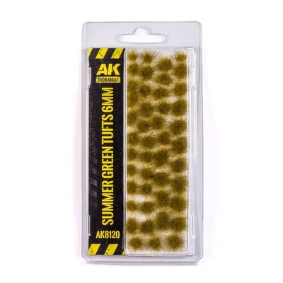 AK Interactive Summer Green Tufts 6mm AK8120 Diorama Basing Material Gras
