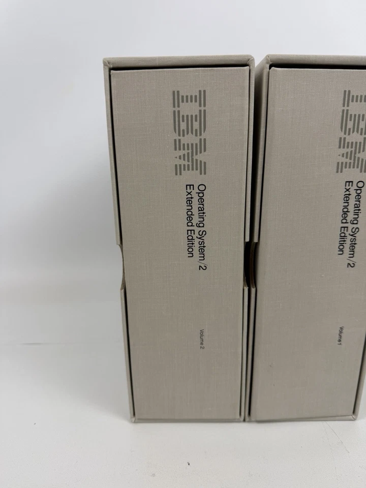 De colección IBM OS/2 Edición Extendida Volumen 1 y 2 Guía de Referencia Carpetas Manual Solo Foto 2 de 4