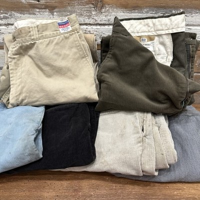 VTG  50s 60s Penneys BIG MAC Workwear  Pants DISTRESSED ROCKABILLY 32-34 LOT / 6