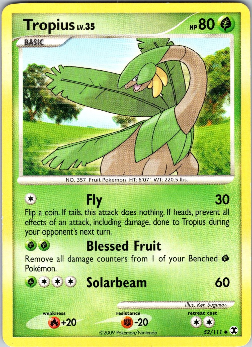 Tropius 52/111 Rising Rivals Pokemon TCG LP Normal