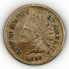 1859 1c Indian Head Cent XF Better Early Type Coin First Year Issue Extra Fine