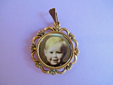 Andenken - Anhänger, Amulett Golddouble` Antikschmuck, Bild, Foto - süßes Baby