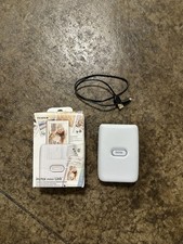 Fujifilm Instax Mini Link 1 Smartphone Printer w/ box - Ash Clay White- works