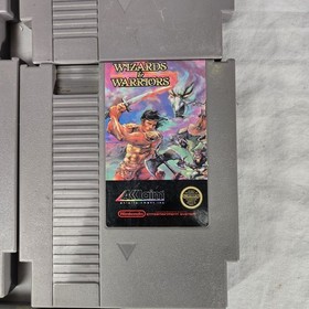 Lot of 5 Nintendo NES Top Gun Sky Shark wizards Warriors Bayou Billy Tested Work