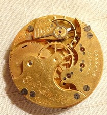 Elgin Pocket Watch Movement 6S 15J Parts or Repair