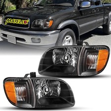 For 2000-2004 Toyota Tundra Regularaccess Cab Black Housing Headlights Assembly For 2000-2004 Toyota Tundra Regularaccess Cab Black Housing Headlights Assembly
