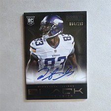 2013 Panini Black Rookie Signatures Rodney Smith #176 Auto /199 Vikings Card