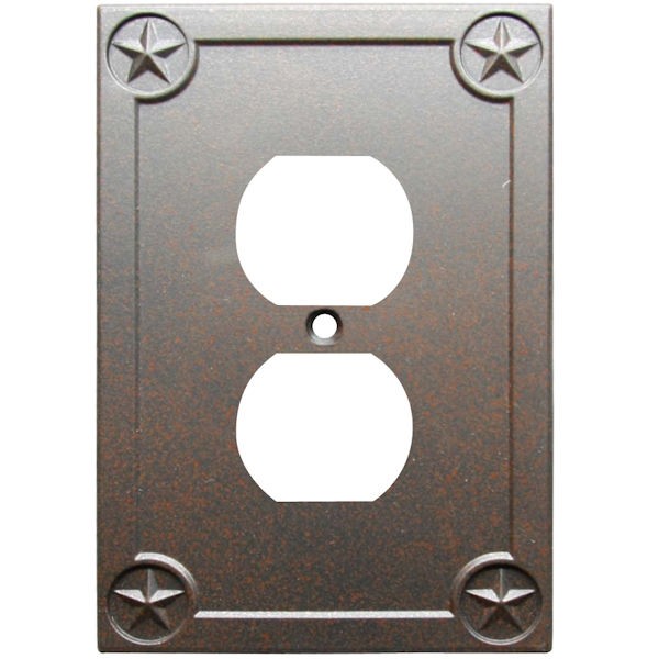 Выбор стиля Texas Star Rust Black 1-Gang Single Wall Plate, 10 Pack