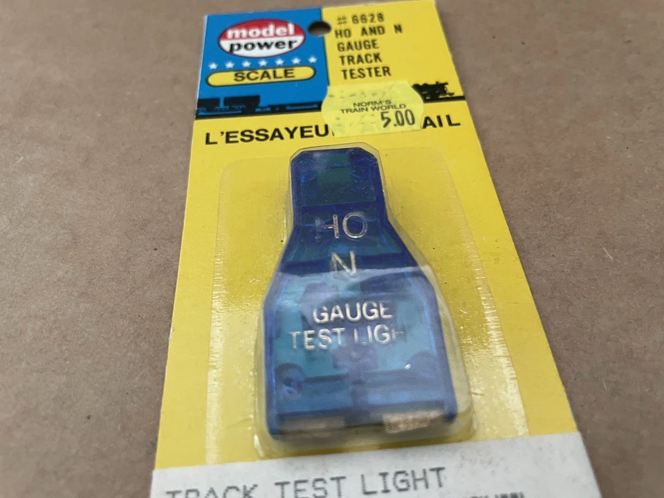Vintage MODEL POWER HO & N Gauge Scale Track Tester Test Light unopened / sealed - Image 3 of 4