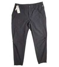 Adidas Golf Joggers Men's L Dustin Johnson Commuter Black Elastic Stretch Waist 