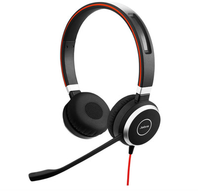 Jabra Evolve 40 MS Stereo USB-C Headset Teams Certified Noise Cancelling