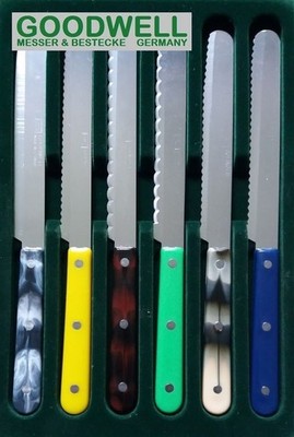 GOODWELL Messer - Frühstücksmesser - Brötchenmesser - Tischmesser - Küchenmesser